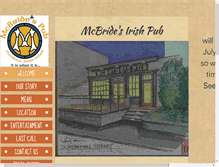 Tablet Screenshot of mcbrides-pub.com